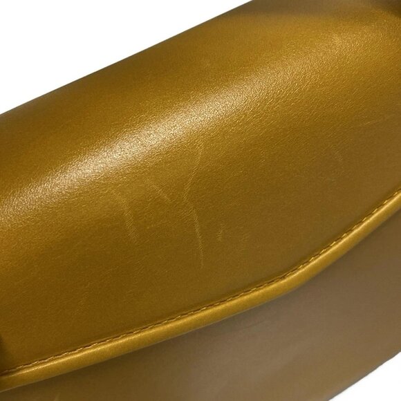 Auth BOTTEGA VENETA Mount Small - Dark yellow Leather Handbag - Picture 13 of 16